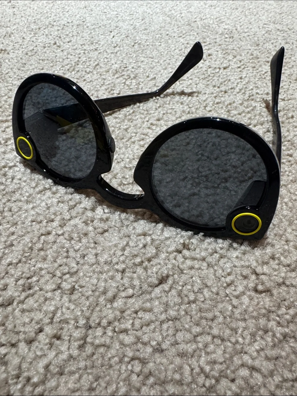 Snap Spectacles-Inspired Kids Sunglasses with Yellow Case